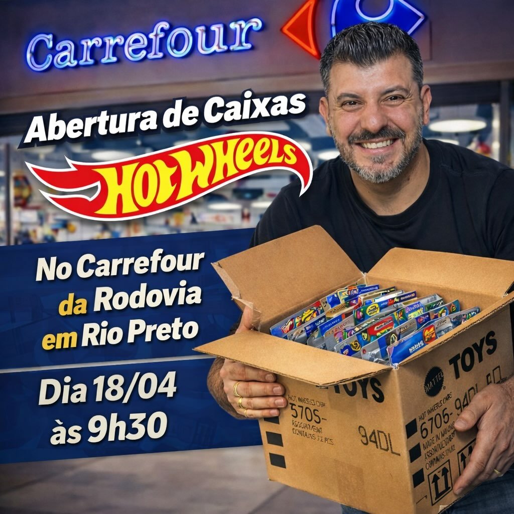 Abertura de Caixas Hot Wheels — Carrefour São José do Rio Preto — São José do Rio Preto, SP